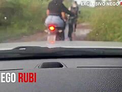 hey, i got stretched by this big thick black cock while my husband drove by clueless