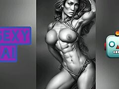 Jennifer Lopez shows off huge tits and perfect ass in AI art tribute.