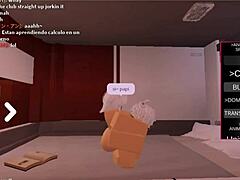 This guy fucked me hard until he filled me in Roblox sex.