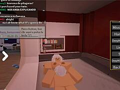 This guy fucked me hard until he filled me in Roblox sex.
