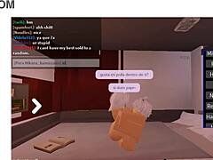 This guy fucked me hard until he filled me in Roblox sex.