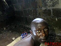 ebony babe rides huge black cock for creampie