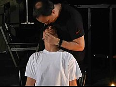 Adorable brunette explores fantasy with spanking and submission