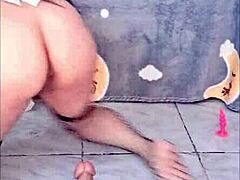 Sexy Playboy bunny enjoys her big thick dildo, so fun! 😘 Squirting everywhere