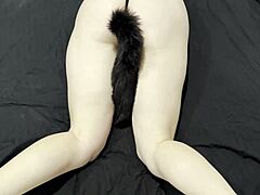 Pretty Woman Uses Sex Toy On Her Big Pussy Lips To Reach Orgasm