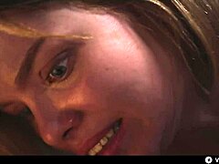 Cute blonde Ashby mesmerized into sex slave by brunette vampire in lesbian mind control scene