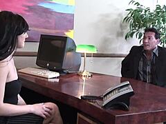 Ava rose shows off shaved pussy in heels and lingerie for blowjob and facial