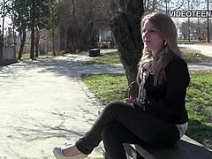 19-Year-Old French Jess in First Casting Interview