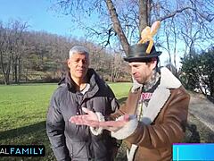 Mia Trejsi And Katy Rose In Double Vaginal Foursome With Daddy Cunilingus