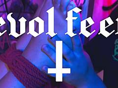 bound foot worship and tickling session