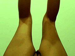 my wife does naked workout and stretches hairy pussy part 1