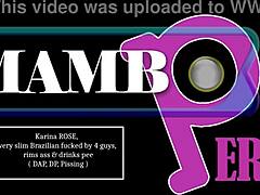 Karina Rose says, 'Watch me take four guys in DP, rimming ass and swallowing cum.'