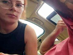 Emotional First Time Oral In Dad's Car With Submissive Teasing