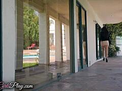 Cute Lesbians Kiss and Make Up with Passionate Touches