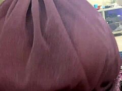 Slide the panties to the side for interracial cock