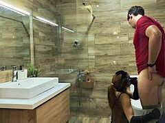 myredfoxgirl cheats on husband in party bathroom with cumshot