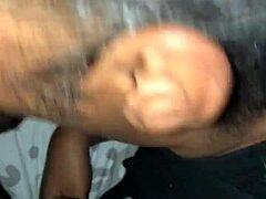 the girl throws up while sucking the big cock in the scene