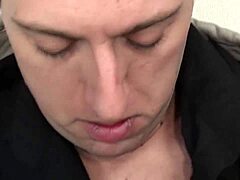 blonde milf says, 'let's bond on the couch with blowjob and big ass'