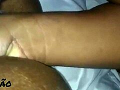 Punching my hand deep into that black pussy!