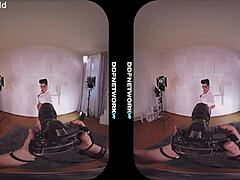 Pounding The Pinup Girl With Long Hair And Natural Tits In Heels