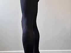 Cum on My Pantyhose, Big Tranny Cock!