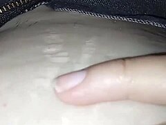 gretala lying down and relaxing in toilet