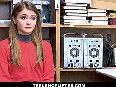 Tiny teen rosalyn sphinx caught shoplifting, fucked by cop