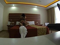 My venezuelan girlfriend with big tits and monster ass gets fucked by huge cock