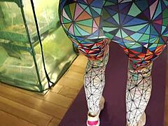 Homemade Hard Anal Fucking in Yoga Pants by Amateurs Couple