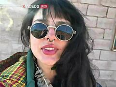 Latina couple has explicit sex in public Bolivia, ending with facial cumshot