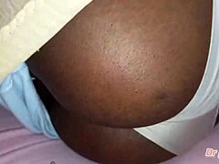 angolan stepsister fucked by huge white cock in hot pussy