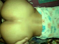 Emo brunette amateur with big tits gets rough doggy style fucking on her wet pussy and ass quietly at home