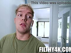 dub stepsis gives blowjob with her small tits and big ass in pov