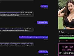 Playing Strip Poker With AI Slut For Oral Sex