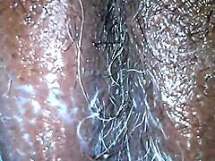 Playboy goo is a sticky substance for licking in the video.