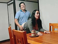 I fucked my stepmother on the desk