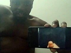 Testing New Phone While Orgasming To Solo Ebony Videos