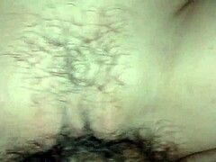 Amateur fucks tight pussy to orgasm, creampie in wet mess.