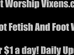 shiloh loves to pamper lorianna's perfect feet with licking and sucking