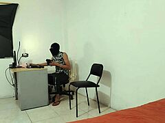 The stepbrother fucks his stepsister intensely.