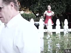 Who Can Resist A Teen Cheerleader's Allure In The Neighborhood?