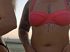 海滩处男冒险被猛肏