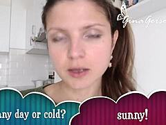 gina gerson does a home video interview answering fan questions part 2 😊