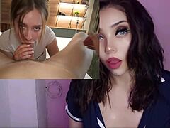 rubia de grandes tetas naturales se coge a su patron