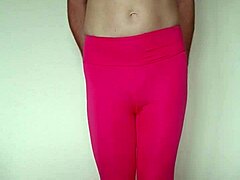 misr4 update 6 pink leggings jul 20 2025 workout tight sexy close up
