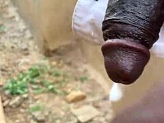 he bent me over and gave me a hot short fuck with his big black cock outdoors