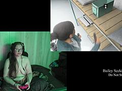 brunette bbw with big tits and ass plays naked at lake house part 4