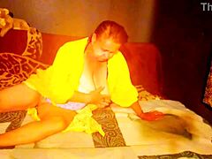 Klaudia Amber Girl's Mouth Full Of Cum After Masturbation. Brunette With Big Natural Tits Swallows Every Drop.