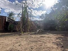 Skinny Latina Takes Monster Cock Outdoors