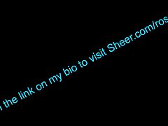 Tongue Creampie Fills Roselialuve's Juicy Pussy on Sheer.com